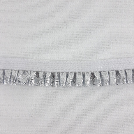 Silver elastic lace 13mm/1 or 50y 2513