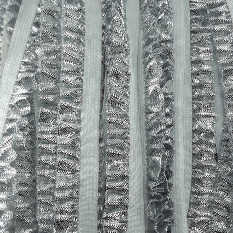 Silver elastic lace 13mm/1 or 50y 2513