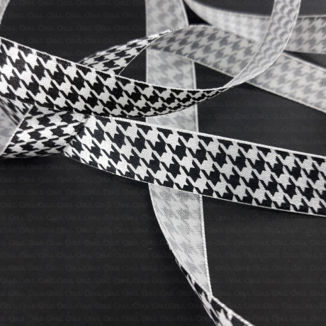 Decorative houndstooth ribbon 5 yards 2553