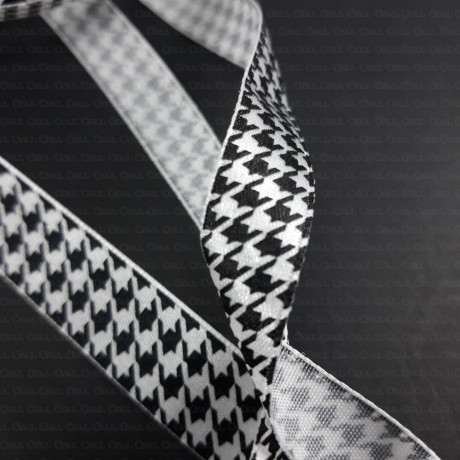 Decorative houndstooth ribbon 5 yards 2553