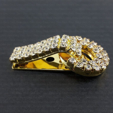 Zapięcie ozdobne z dżetami, metalowe nr 778