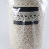Cotton lace 17mm /25m white and ecru 2565