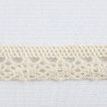 Cotton lace 17mm /25m white and ecru 2565
