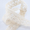 Cotton lace 17mm /25m white and ecru 2565