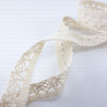 Cotton lace 17mm /25m white and ecru 2565