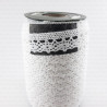 Cotton lace 17mm /25m white and ecru 2565