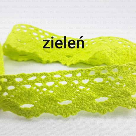 Koronka bawełniana 30mm  różne kolory 2569