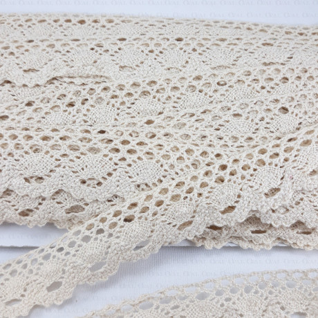 Cotton lace 30mm/1 yard various colours 2569
