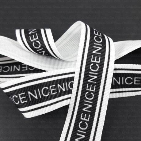 Taśma ozdobna z napisami 25mm nr2080