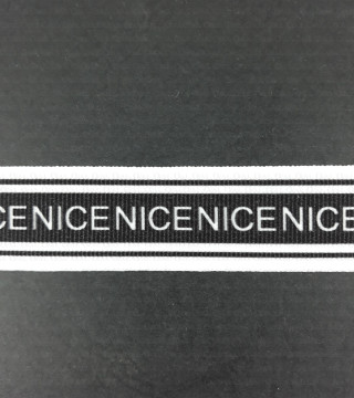 Taśma ozdobna z napisami 25mm nr2080