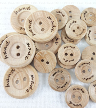 Wooden buttons 10 or 200 pcs 2579