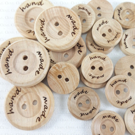 Wooden buttons 10 or 200 pcs 2579