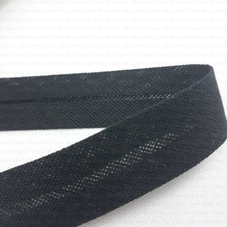 White, black cotton trimming 18mm / 20m 2590