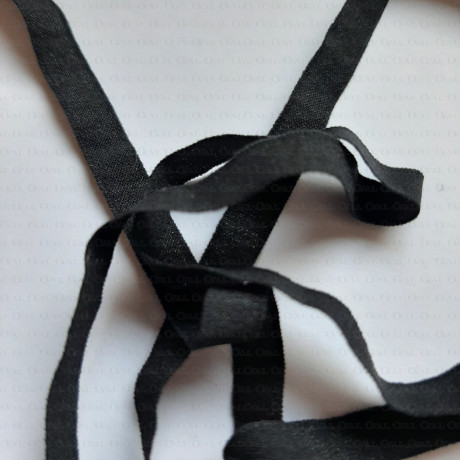 Chiffon elastic 6mm /200m black 2592
