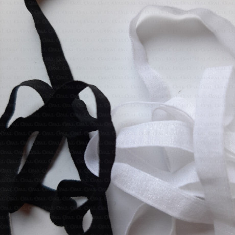 Chiffon elastic 6mm /200m black 2592