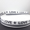 decorative ribbon with 'love' inscriptions