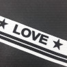 decorative ribbon with 'love' inscriptions