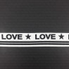 decorative ribbon with 'love' inscriptions