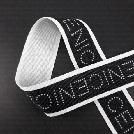 Decorative tape 30 mm, 1 or 50 m, white, black 2418