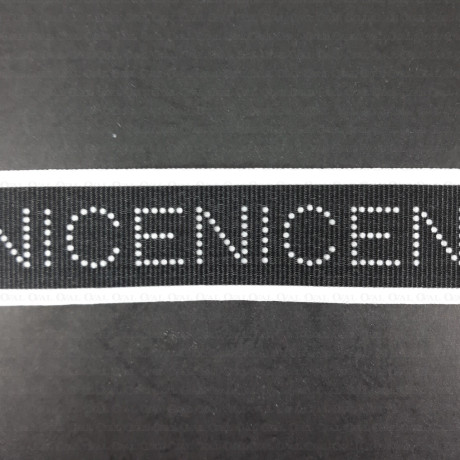 Decorative tape 30 mm, 1 or 50 m, white, black 2418