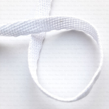 Cotton tape 6mm white /100m 2586