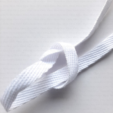 Cotton tape 6mm white /100m 2586