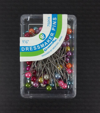 Szpilki stalowe z kolorową perłą 38mm  531