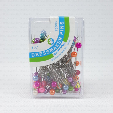 Szpilki stalowe z kolorową perłą 38mm  531