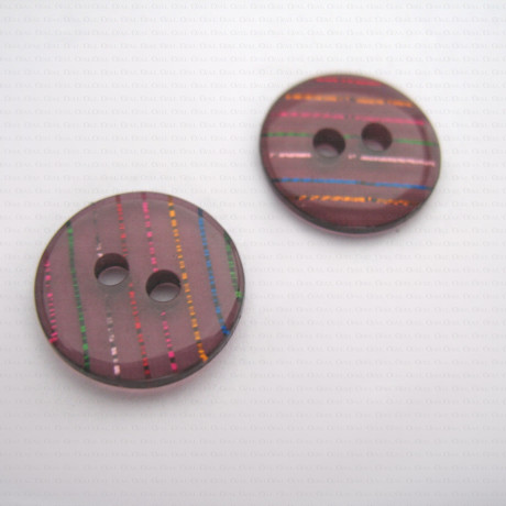 13mm polyester button, pack of 10 pcs, no. 565