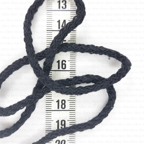 Sznurek bawełniany 3mm/100m czarny 2245