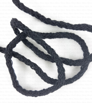 Cotton cord 3mm/100m black 2245