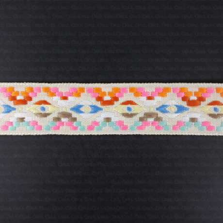 Ethnic decorative ribbon 25mm 2372