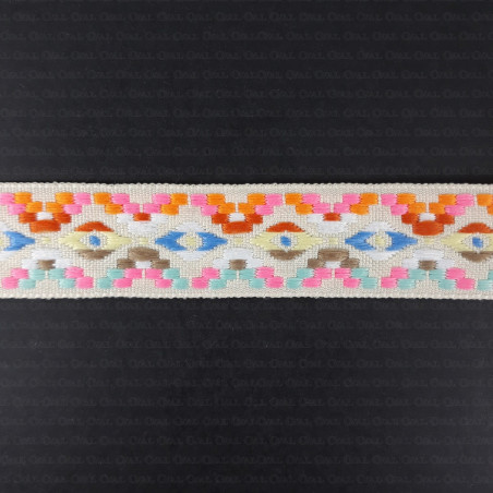 Ethnic decorative ribbon 25mm 2372