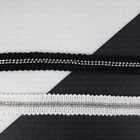 Taśma ozdobna z koralikami 10mm nr 187