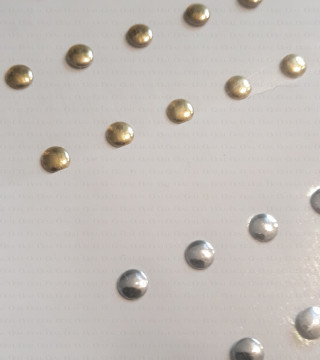 Thermo studs – A4 sheet gold/silver 4mm no. 1331