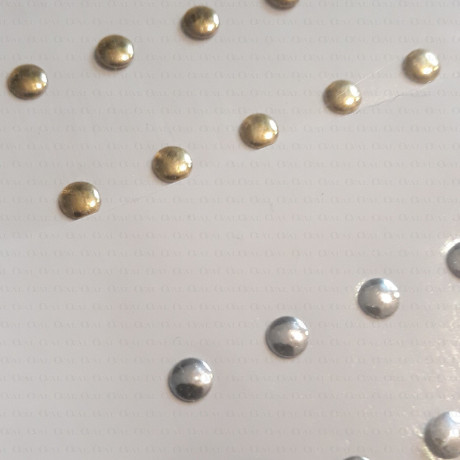 Thermo studs – A4 sheet gold/silver 4mm no. 1331
