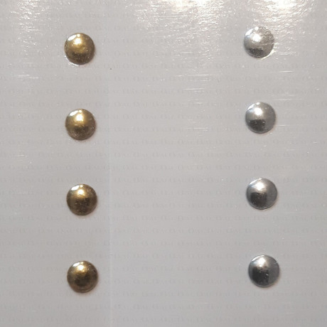 Thermo studs – A4 sheet gold/silver 4mm no. 1331