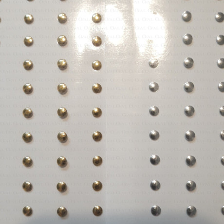 Thermo studs – A4 sheet gold/silver 4mm no. 1331