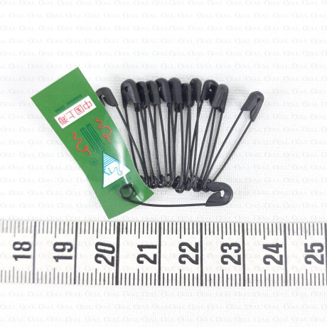 Black safety pins wholesale 1157