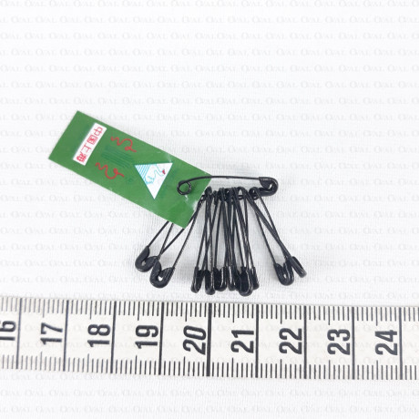Black safety pins wholesale 1157