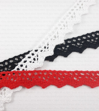 Cotton lace, scallop 19 mm / 1 yard 354