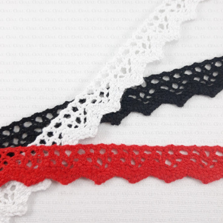 Cotton lace, scallop 19 mm / 1 yard 354