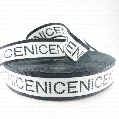 Decorative tape 30 mm, 1 or 50 m, white, black 2418