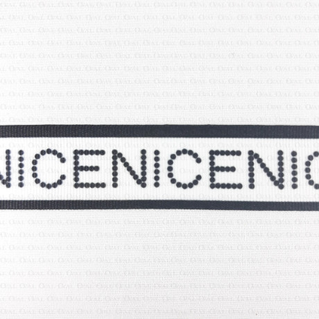 Decorative tape 30 mm, 1 or 50 m, white, black 2418