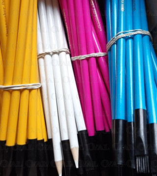 Tailor’s chalk pencils with brush – 18 cm Various colours 0025