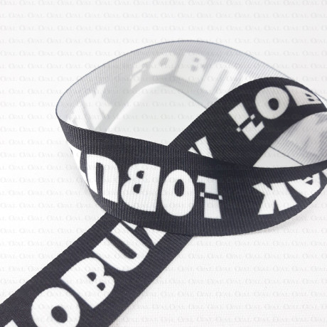 Taśma ozdobna z napisami 30mm 2265