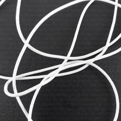 Round elastic 1mm/200m White 523