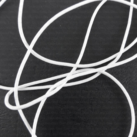 Round elastic 1mm/200m White 523