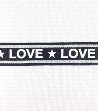 Decorative grosgrain ribbon 25mm/1m no. 2088