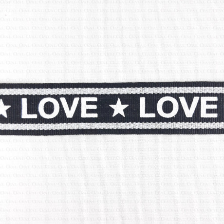 Taśma rypsowa ozdobna 25mm/1m  nr 2088